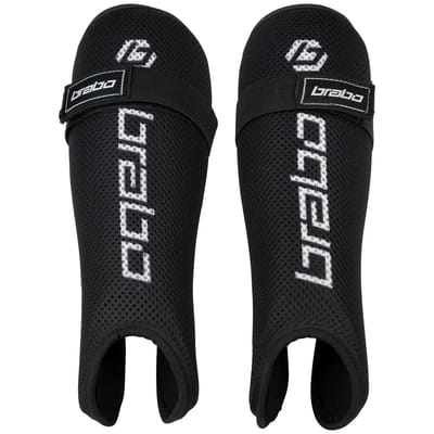 Brabo Tribute Jr Shinguard Bk/Wh