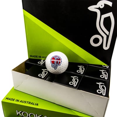 Hockeyballen Kookaburra Dimple Elite II – wit – 12 stuks