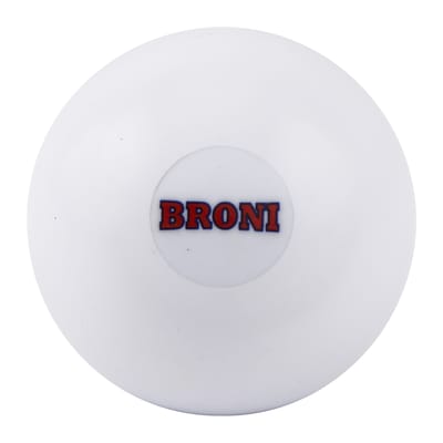 Hockeybal Broni glad – wit – topkwaliteit