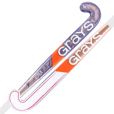 Grays DB5Xi Dynabow Senior Hockeystick Zwart/Rose goud/Zilver