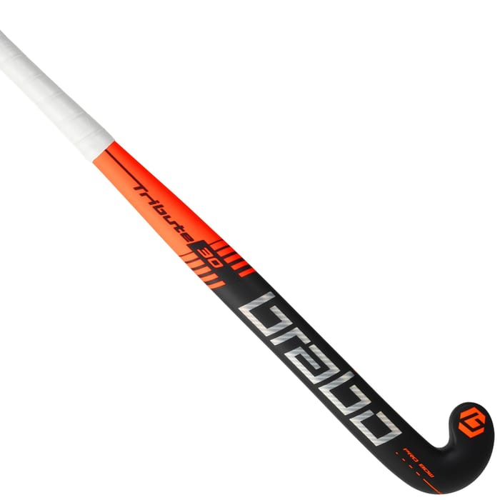 Brabo Tribute 30 PB Black/Orange Senior Hockeystick hockeystick — foto 1