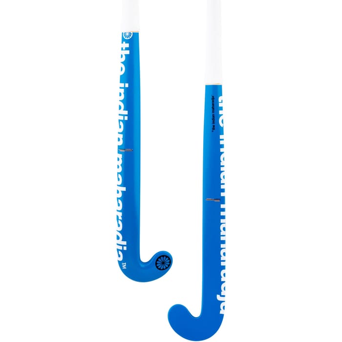 Indian Maharadja Sword 10 – LowBow – indoor – blauw/wit hockeystick, foto 4
