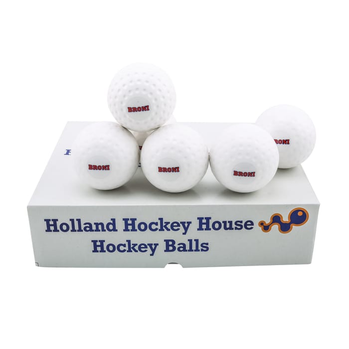Broni Hockeybal Broni Dimple – wit – topkwaliteit hockeybal — foto 2