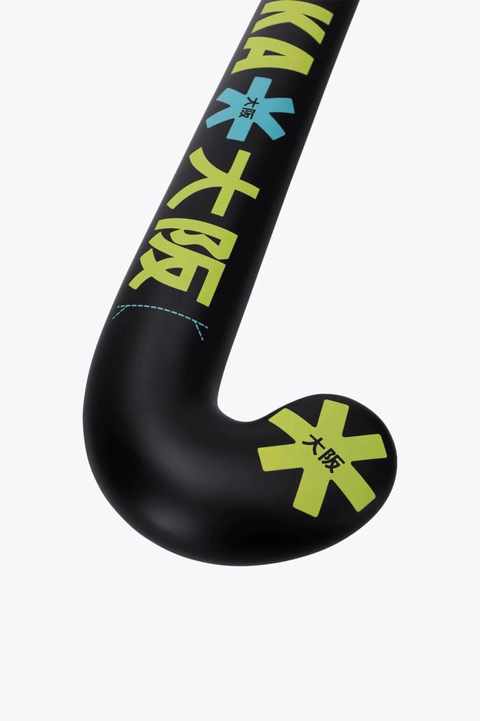 Osaka Field Hockey Stick Mid Bow 10 | Blue-Shadow Lime hockeystick — foto 2