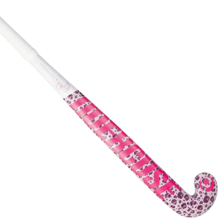 Princess Woodcore JR Leopard Pink/White hockeystick, foto 1