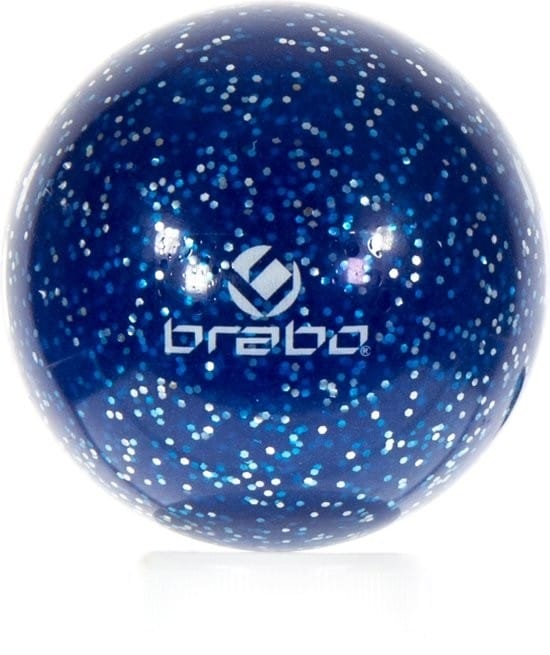 Merkloos Hockeybal glitter mid-blauw – reject hockeybal — foto 1