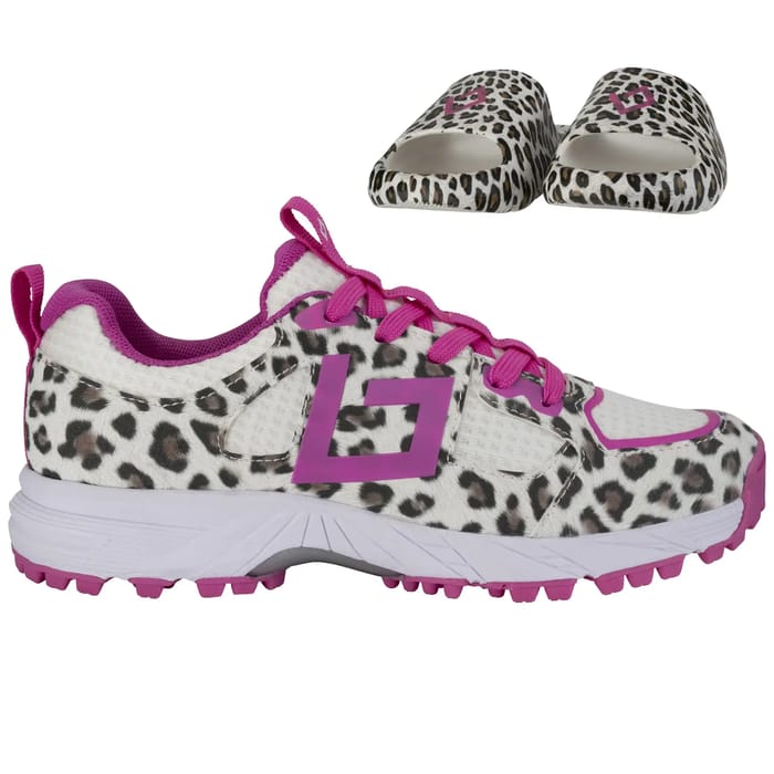 Brabo Shoe Tribute Leopard/Pink + Slides hockeyschoen — foto 1