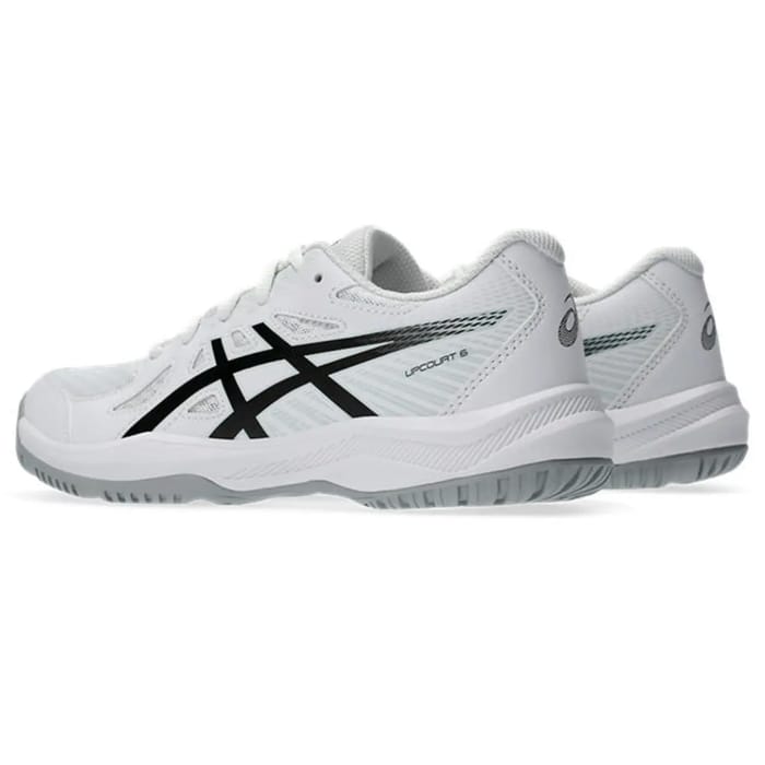 Asics Upcourt 6 GS - White/Black - Junior hockeyschoen — foto 6