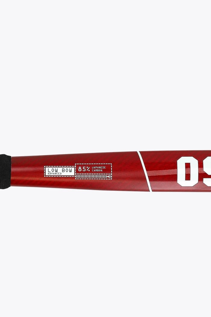 Osaka Field Hockey Stick Low Bow Advanced 85 | Pompeian Red hockeystick — foto 8