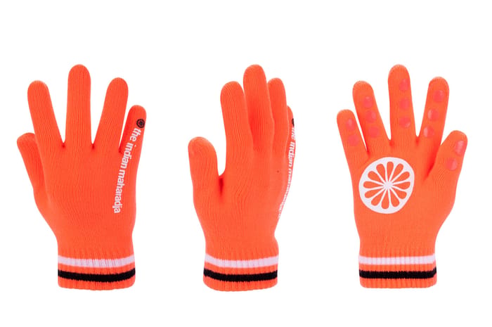 Indian Maharadja wintergloves – jeugd – coral oranje hockeystick — foto 1