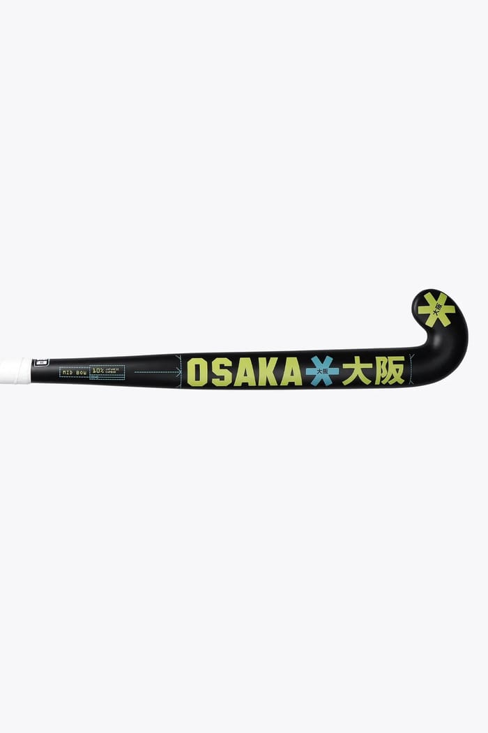 Osaka Field Hockey Stick Mid Bow 10 | Blue-Shadow Lime hockeystick — foto 4