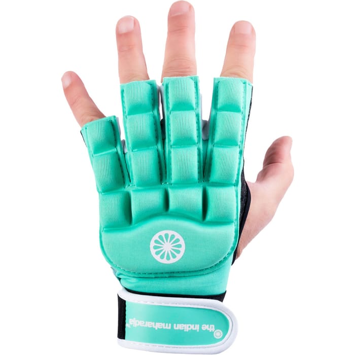 Indian Maharadja ACE 2.1 – foam-halffinger – links – cobalt hockeyhandschoen — foto 2