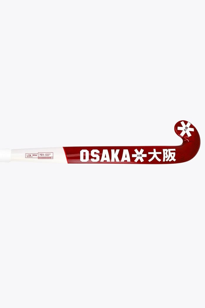 Osaka Field Hockey Stick Low Bow Advanced 70 | Pompeian Red hockeystick — foto 4