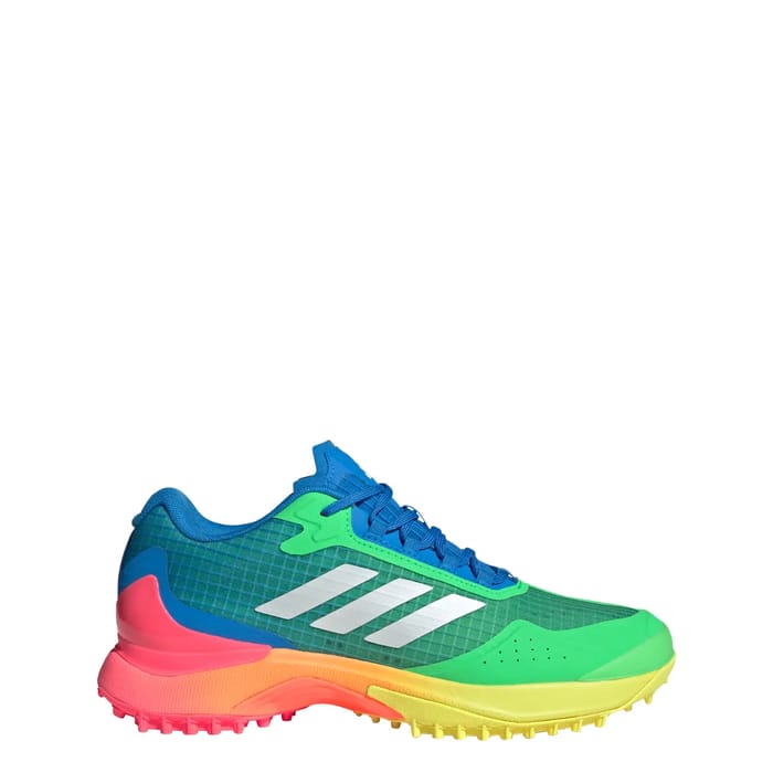 Adidas Fabela X 2 LE - Blue White Green hockeyschoen — foto 3