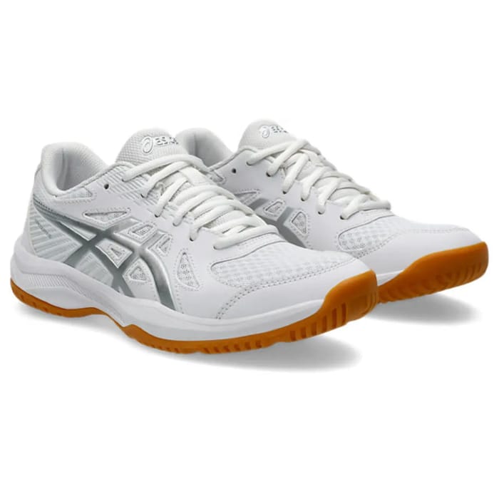 Asics Upcourt 6 - White/Pure Silver - Dames hockeyschoen, foto 2