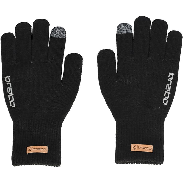 Brabo swipe wintergloves – junior – zwart/oranje hockeystick — foto 1