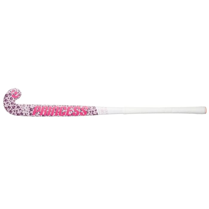 Princess Woodcore JR Leopard Pink/White hockeystick, foto 4