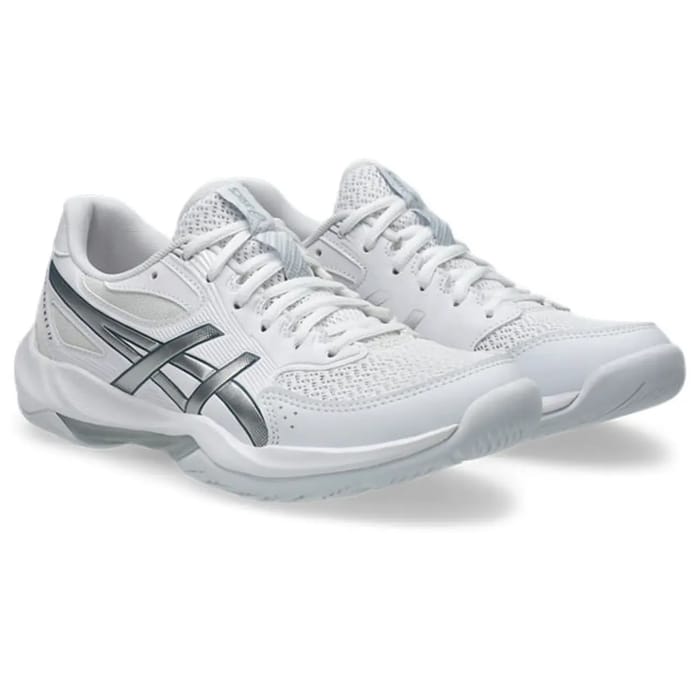 Asics GEL-Rocket 12 - White/Pure Silver - Dames hockeyschoen, foto 2