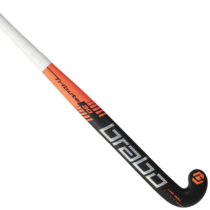 Brabo Tribute 30 LB Black/Orange Senior Hockeystick hockeystick — foto 1