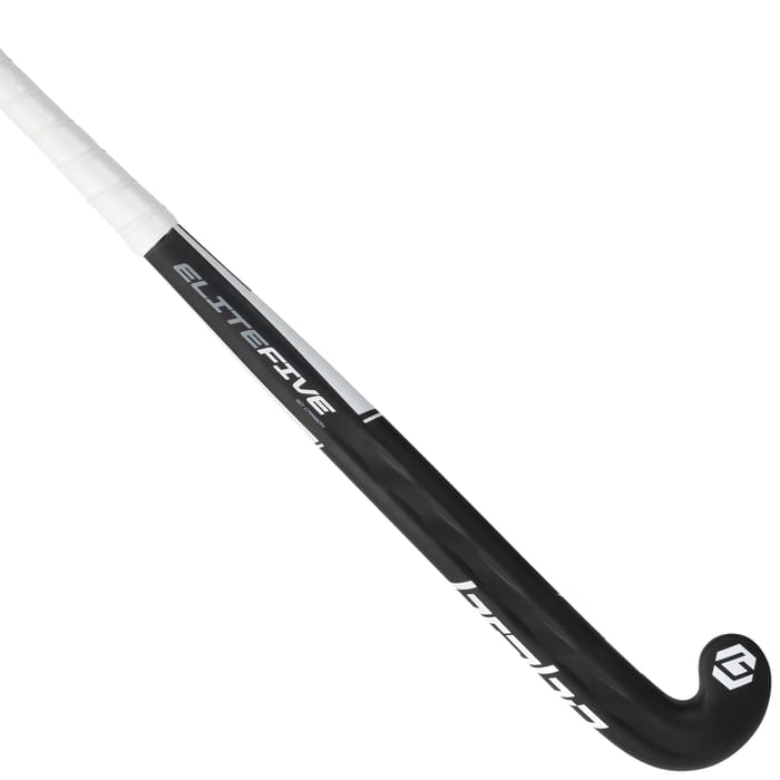 Brabo Elite Five WTB Carbon LB Bk/Wh Senior Hockeystick hockeystick — foto 1