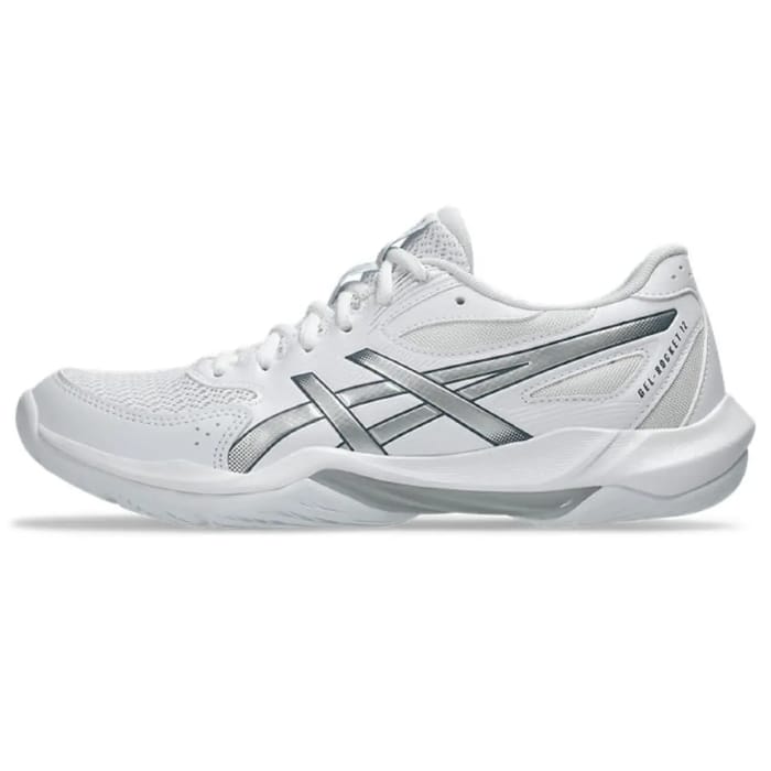 Asics GEL-Rocket 12 - White/Pure Silver - Dames hockeyschoen, foto 4