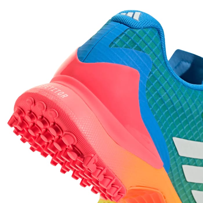 Adidas Fabela X 2 LE - Blue White Green hockeyschoen — foto 9