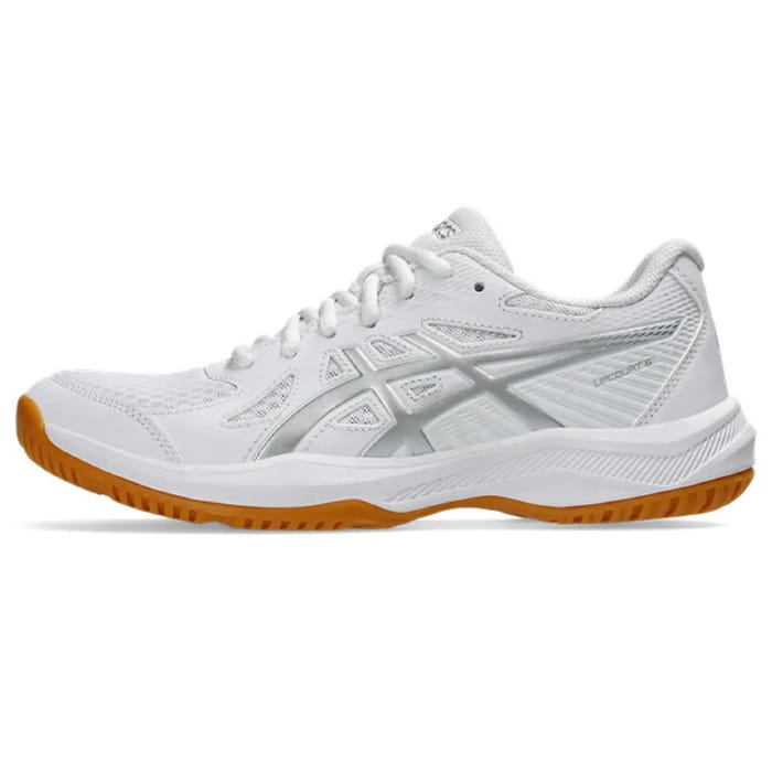 Asics Upcourt 6 - White/Pure Silver - Dames hockeyschoen, foto 6