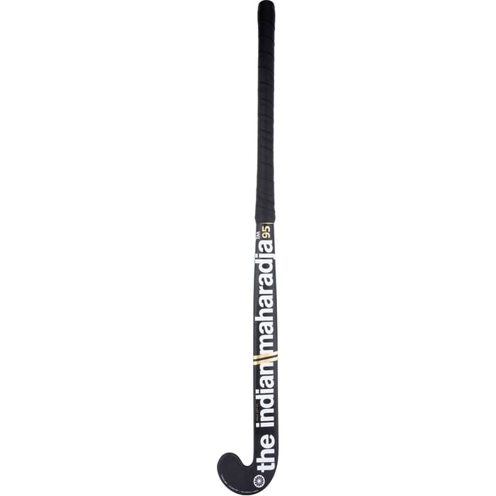 Indian Maharadja Golden 95 (MDT) – lowbow – goud/zwart/wit hockeystick — foto 2