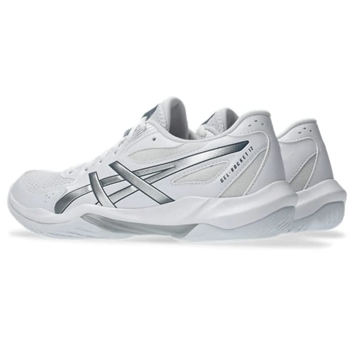Asics GEL-Rocket 12 - White/Pure Silver - Dames hockeyschoen, foto 5