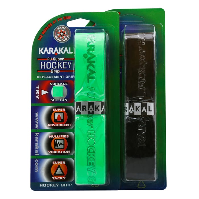 karakal grips – 2 stuks – wit en felgroen grip — foto 1