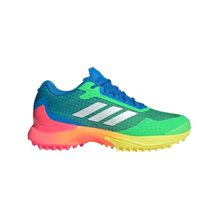 Adidas Fabela X 2 LE - Blue White Green hockeyschoen — foto 1