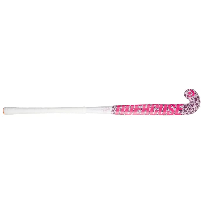 Princess Woodcore JR Leopard Pink/White hockeystick, foto 3