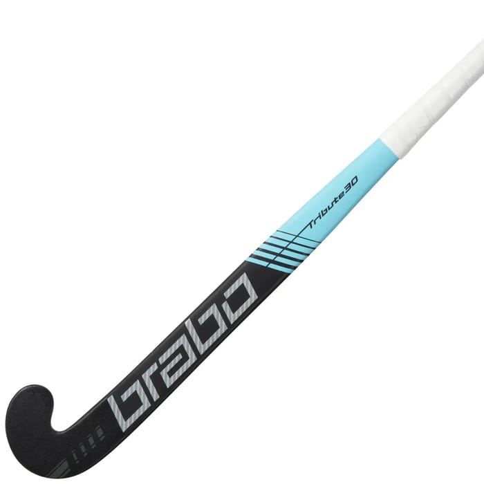 Brabo Tribute 30 PB Black/Arg. Blue hockeystick — foto 2