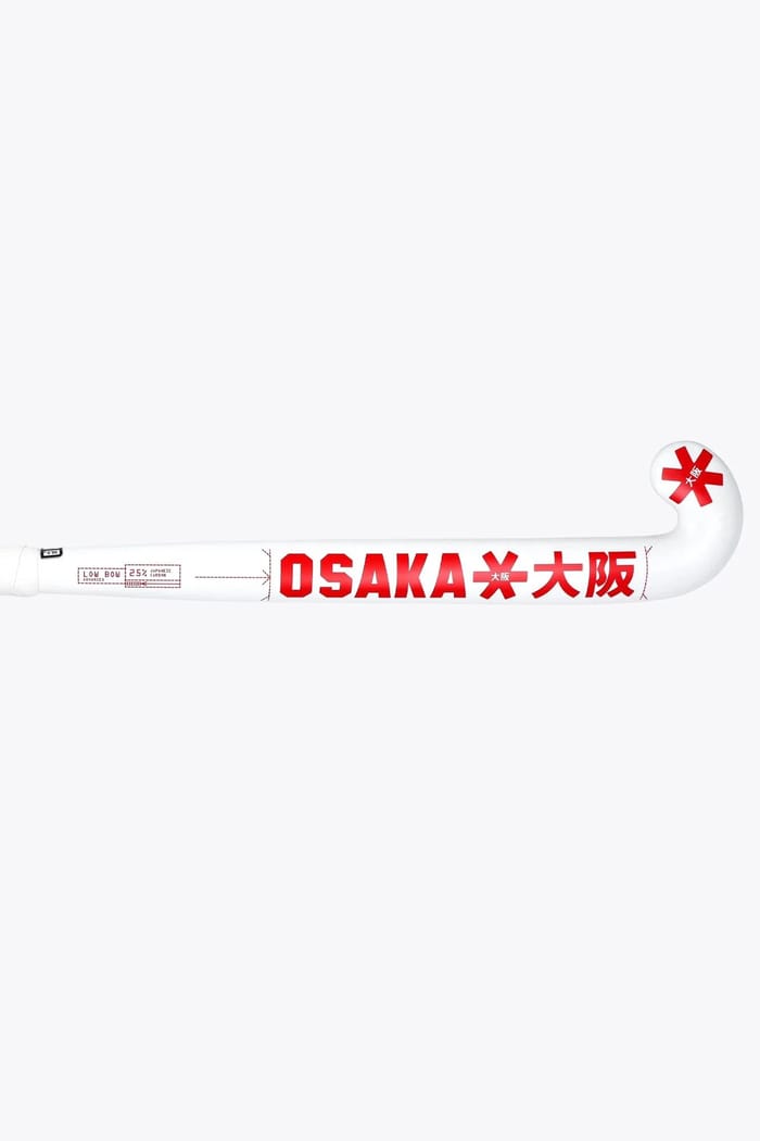 Osaka Field Hockey Stick Low Bow Advanced 25 | Pompeian Red hockeystick, foto 4
