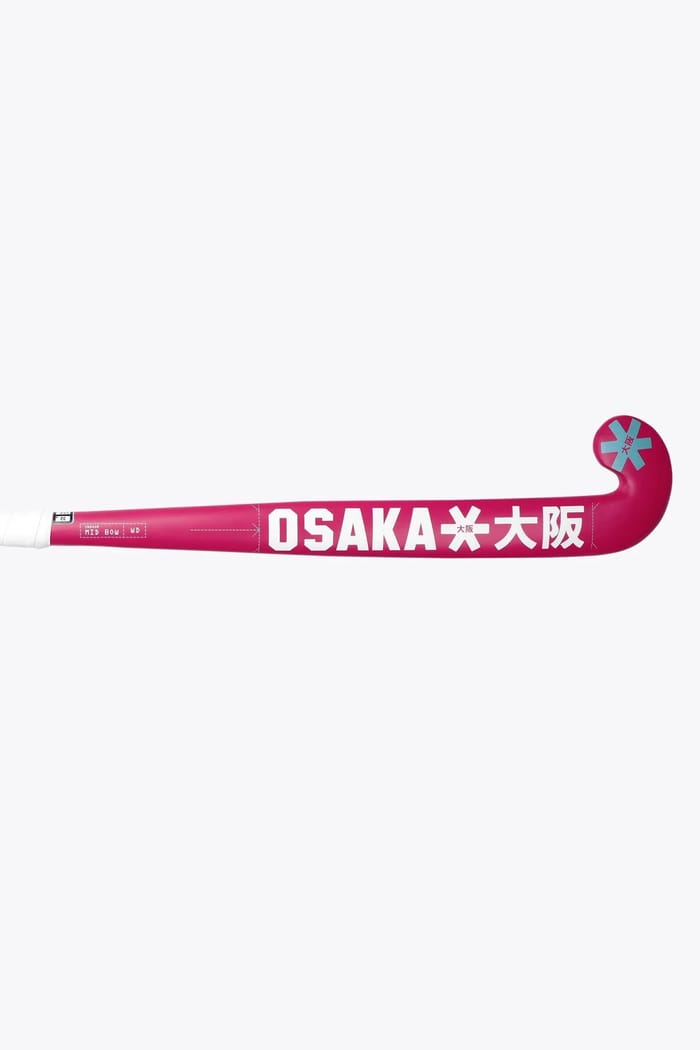 Osaka Indoor Hockey Stick Mid Bow WD | Raspberry hockeystick — foto 4