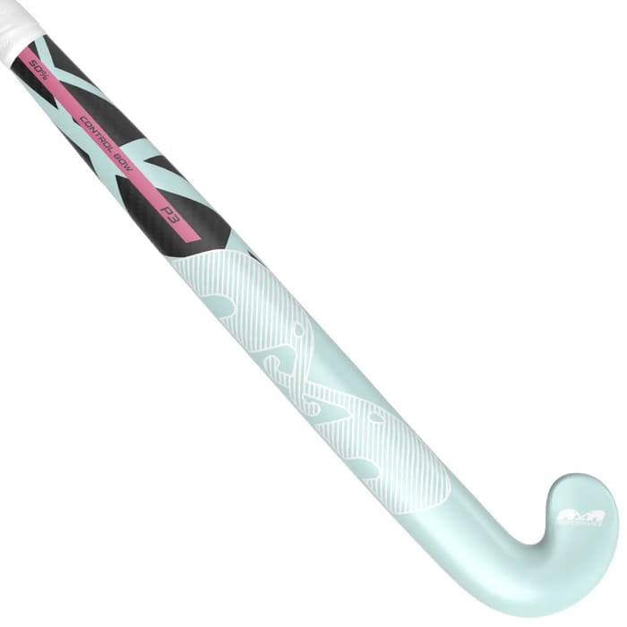 TK P3 Control Bow - Light Aqua-White-Magenta hockeystick — foto 1