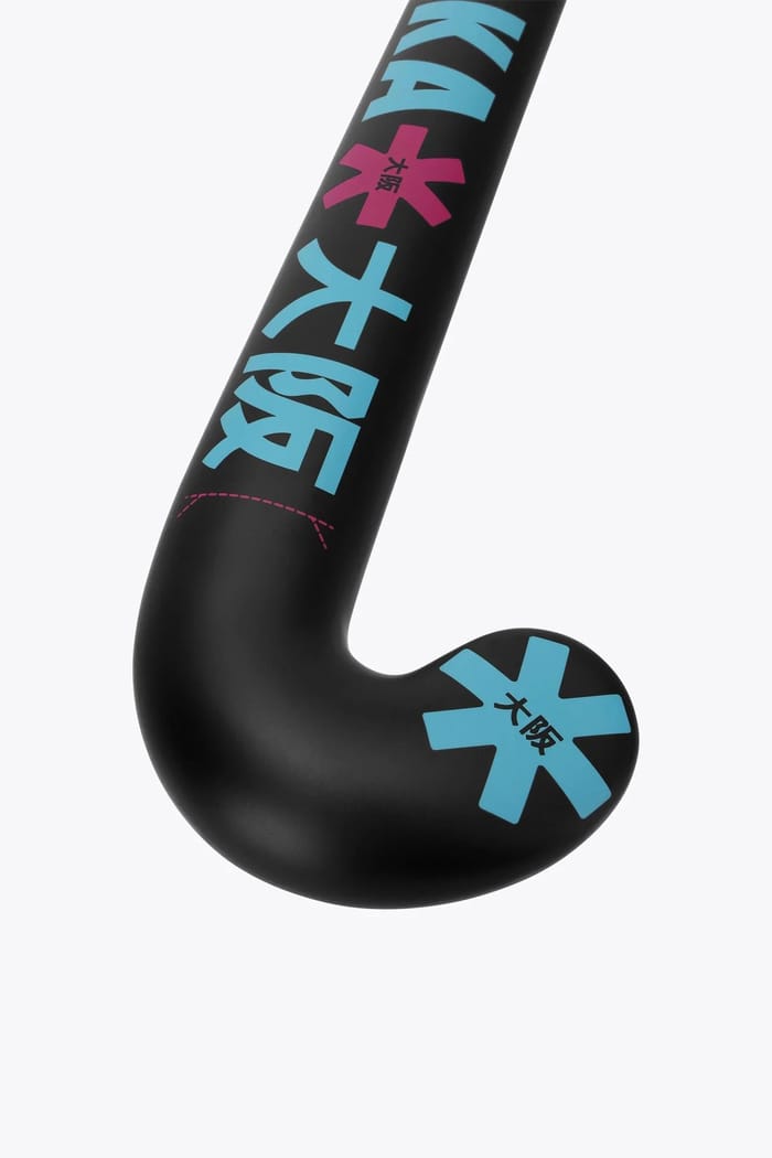 Osaka Field Hockey Stick Mid Bow 10 | Retro Blue-Raspberry hockeystick — foto 2