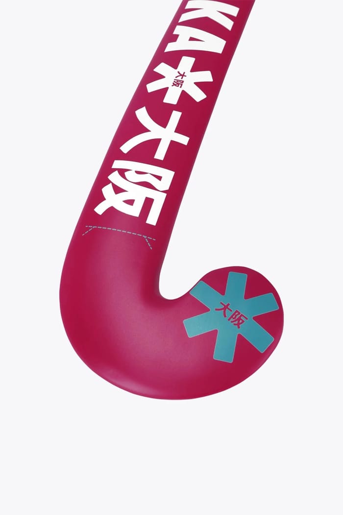 Osaka Indoor Hockey Stick Mid Bow WD | Raspberry hockeystick — foto 2