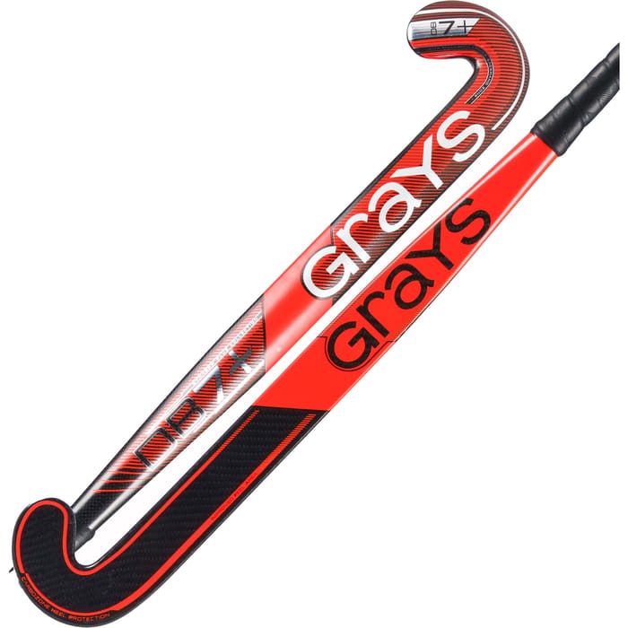Grays DB 7+ dynabow – oranje/zwart hockeystick — foto 2