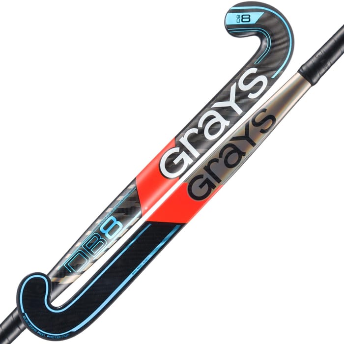 Grays DB 8 – dynabow – zwart/blauw hockeystick — foto 2