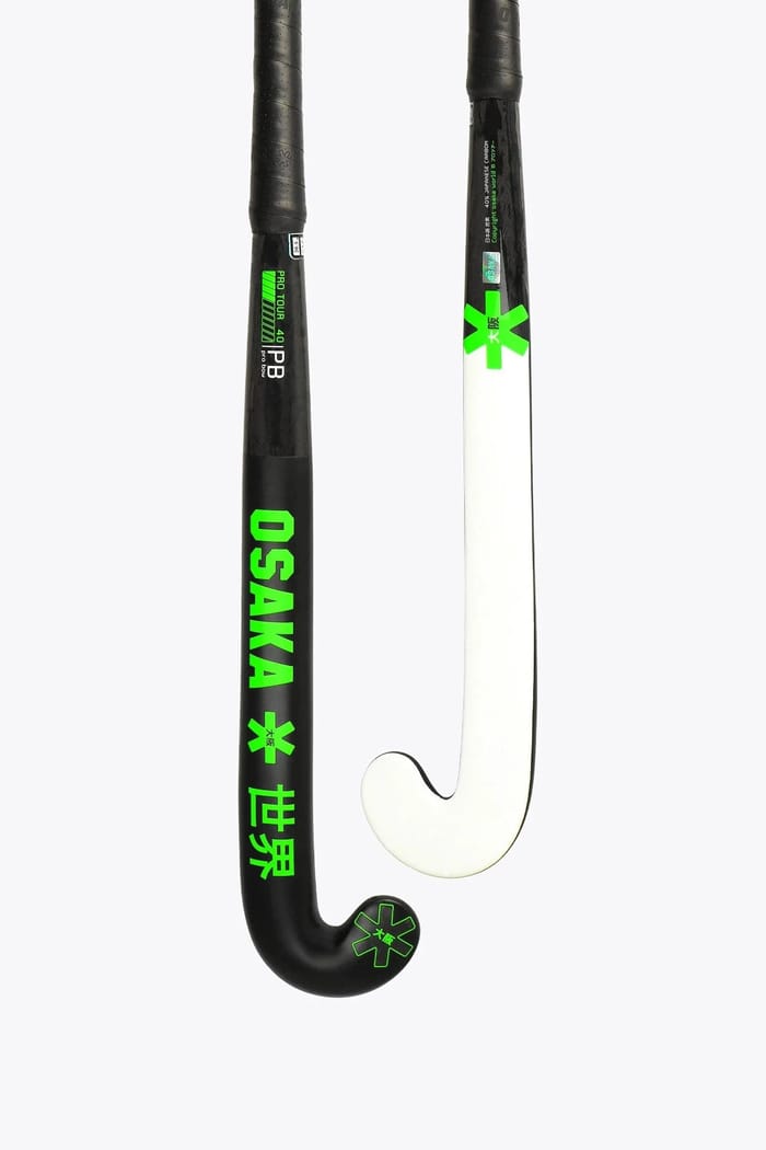 Osaka Field Hockey Stick Pro Tour 40 - Pro Bow - LTD Edition White | Iconic Black hockeystick — foto 1