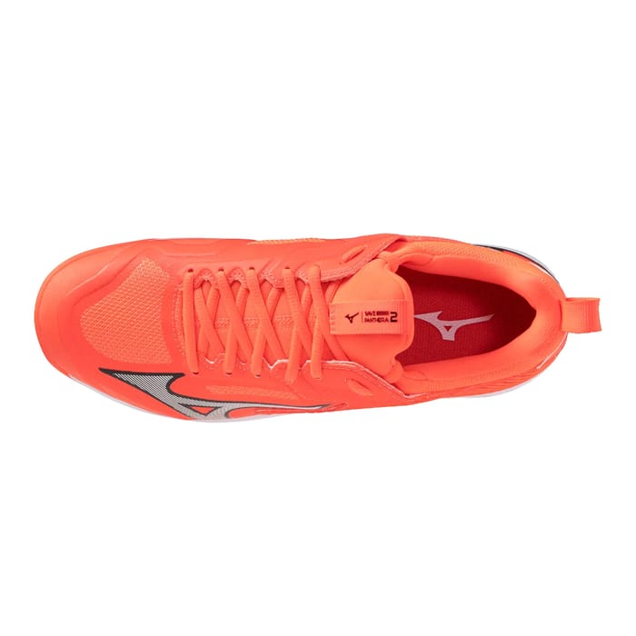 Mizuno Wave Panthera 2 - Lava Orange/White/Black hockeyschoen — foto 6